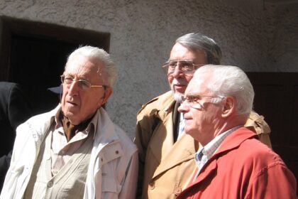 Maurice Couquiaud, Horia Bădescu, Gérard Bayo (Festivalul Internațional „Lucian Blaga”, 2008)